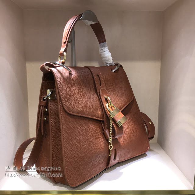 Chloe女包 克洛伊經典Aby粒面小牛皮鎖頭包 Chole手提肩背斜挎包  jjh1355